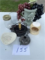 Inarco Vase, light, pewter candle holder, etc.