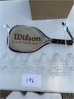 Wilson Agressor Racquetball Racquet and rack