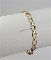 14k Yellow Gold Hinge Link 7.5" Bracelet