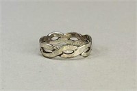James Avery Sterling Twisted Wire Ring Retired
