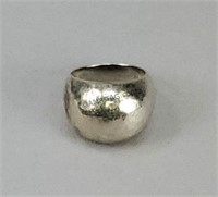James Avery Sterling Hammered Dome Ring Retired