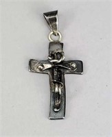 1960's Mexico Sterling Silver Crucifix Pendant