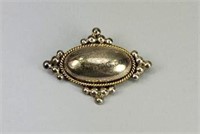 Mexico Sterling Silver Beaded Brooch Pendant