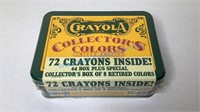 CRAYOLA COLLECTORS COLORS NEW IN TIN
