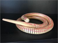 3 ft Long Articulated Wooden Snake
