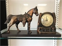 Vintage Berlin 8 Day Horse Clock