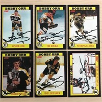 Bobby Orr Score 1991 Autograph Lithograph Set 6 pc