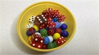 DICE AND MARBLES