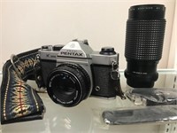 Pentax K100 Camera with 200mm Zoom Lens