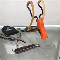 Slingshot, Pocket Knife, Multi Tool