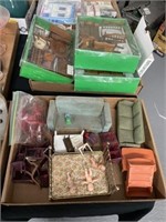 2 boxes of doll furniture