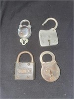 4 vintage locks