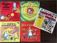 Childrens Record LPs x 5