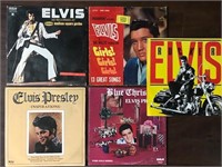 Elvis Record LPs x5
