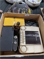 Vintage radios and camera lot