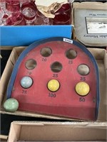 Vintage skee ball game