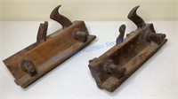 TWO WOOD TONGUE AND GROOVE PLANES