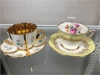 Pair Cup & Saucers - Clare & Albion
