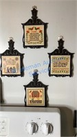 KITCHEN WALL DECOR - CAST IRON AND PLATES