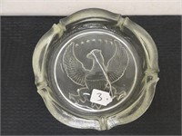 large glass ash tray