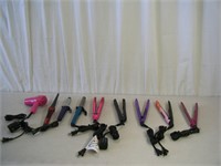 9 count all working hair stylers, dryer