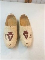 WW11 Insignia on wooden Shoes 36th Infantry Div