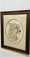 1977 Framed Cheetah Barbara Keel 342/1000