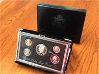 1992 US Premier Silver Proof Set with Box