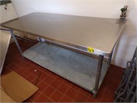 Stainless Steel Table with Can Opener