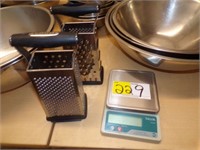 Scale and 2 Graters