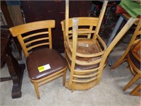 3 Wooden Dining Chairs