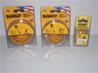 Lot of 3 New Dewalt Holesaws
