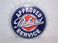 Approved Packard Service Bottle Cap Sign