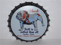 Mack Built to Outlast Bottle Cap Sign