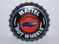Mattel Hotwheels Camaro Bottle Cap Sign