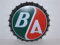 BA British American Oil Bottle Cap Sign