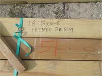 Lumber 18 5/4x6x8 Treated Decking