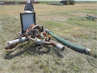 Elec. tail water pump, hoses to sprinkler,