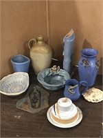 LOT OF THROWN POTTERY