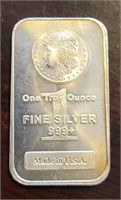 One Ounce Silver Bar