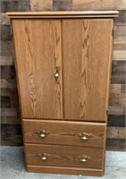 Wood Cabinet w/ (2) Drawers