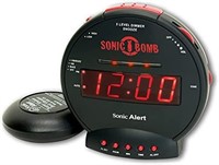Like New Sonic Bomb Dual Extra Loud Alarm Clock wi