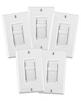 Open Box 5 Pack Universal Decora Dimmable LED, CFL