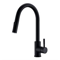 Open Box Modern Pull Down Kitchen Faucet Solid Bra