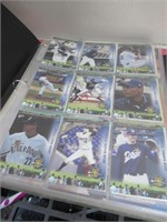 Black Binder with Baseball Cards