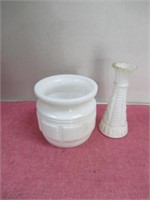 White Planter & Vase