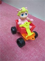 McDoanlds Toy  -Miss Piggy  & Wagon