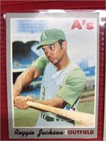 1970s Reggie Jackson Baseball Card Topps