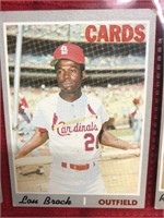 1970s Lou Brock Baseball Card Topps