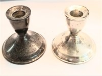 Pr. Sterling candle holders